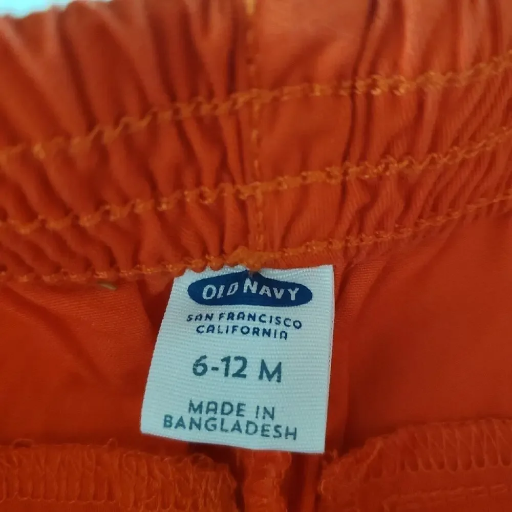 NWT ON Orange Shorts 6-12m